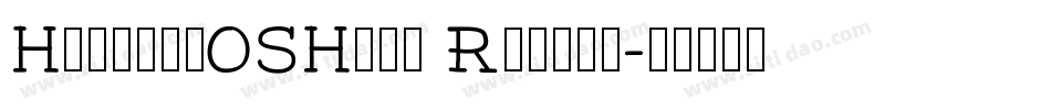 HarmonyOSHans Regula字体转换